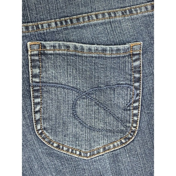 Chico's Platinum Womens Jeans Denim Medium Wash Straight Leg Cotton Sz 2.5 Short - Picture 3 of 11